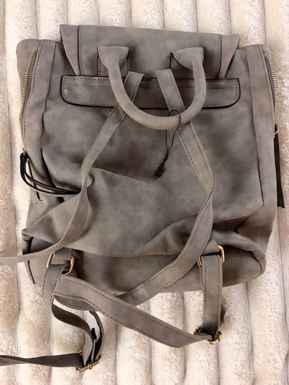 Grey Boho Backpack - Picture 2 of 5